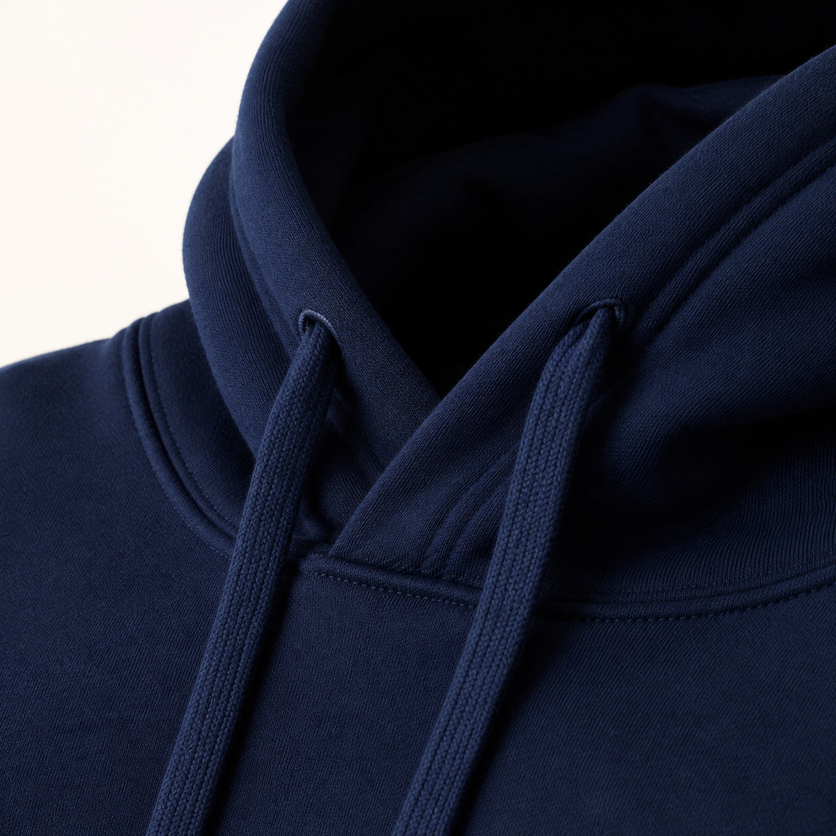 500gsm heavyweight pullover hoodie - fabric and construction detail