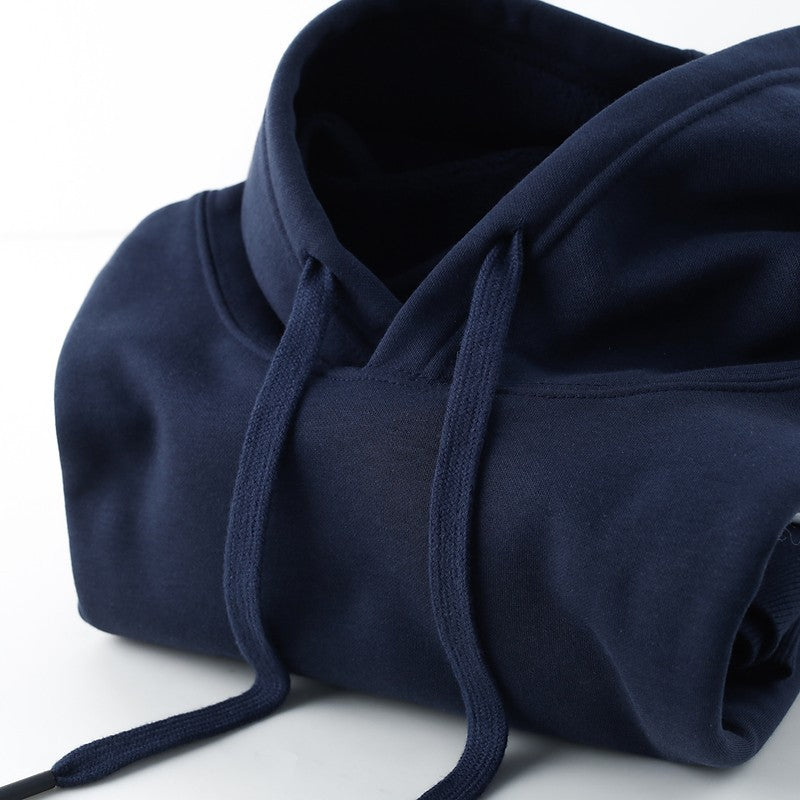 Navy heavyweight pullover hoodie