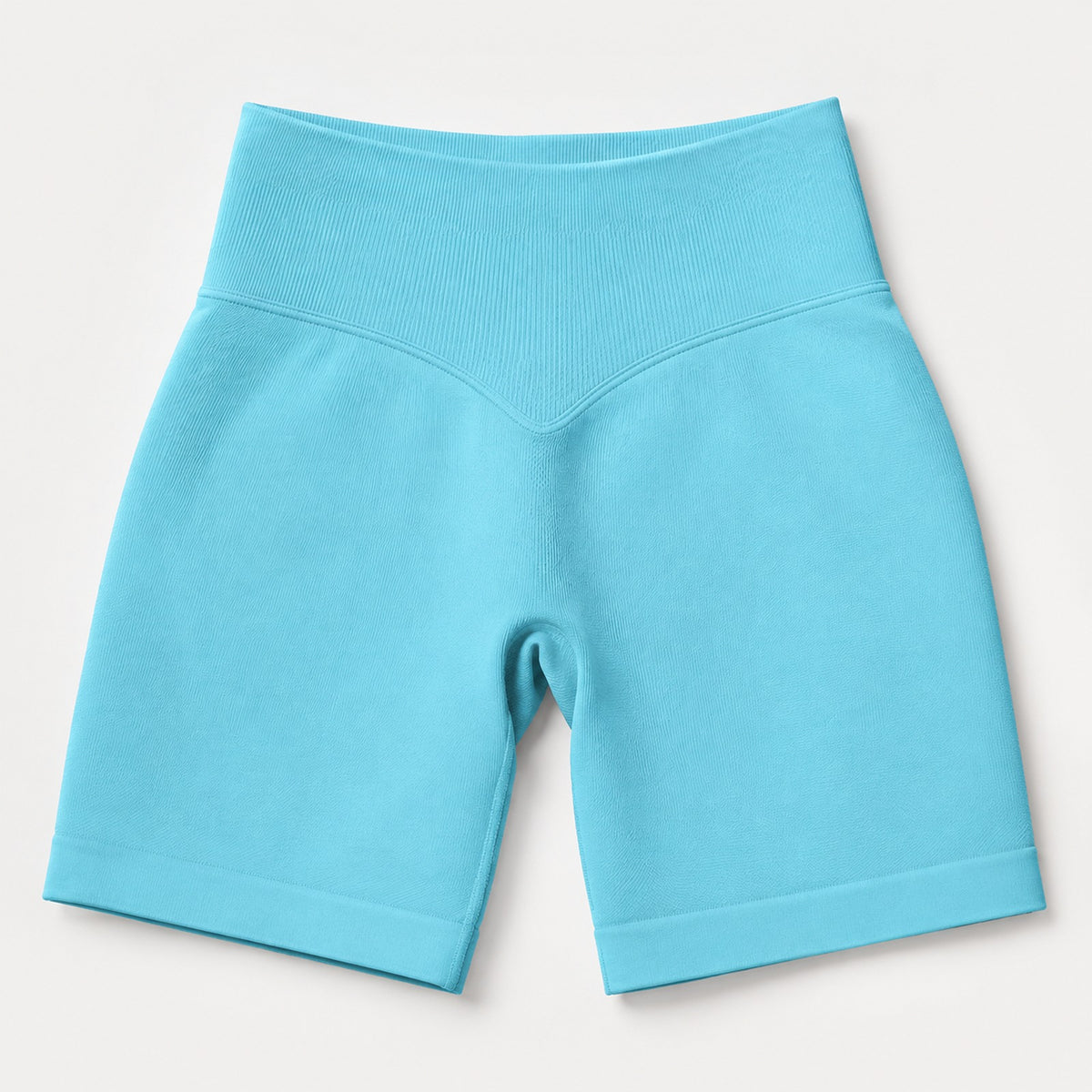 high waist running shorts - fabric and construction detail