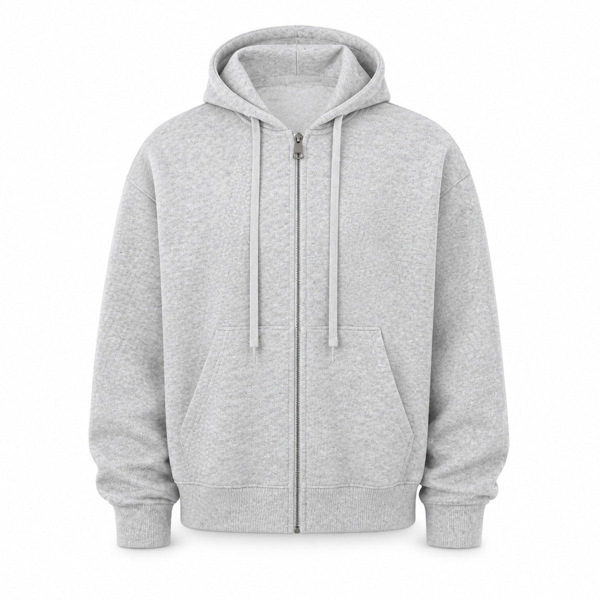 Heavyweight zip hoodie, front product view