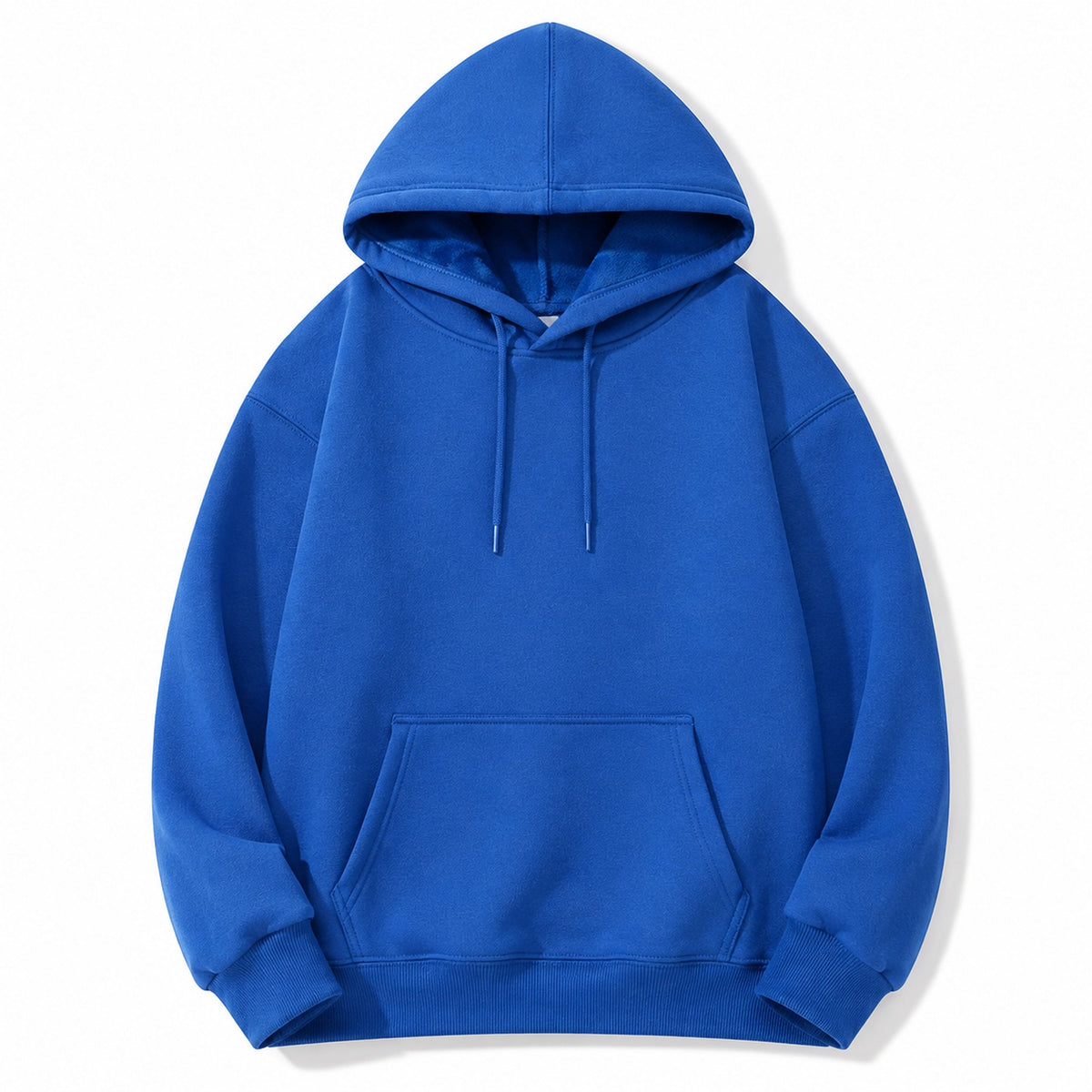 600gsm fleece lined pullover hoodie - full product view