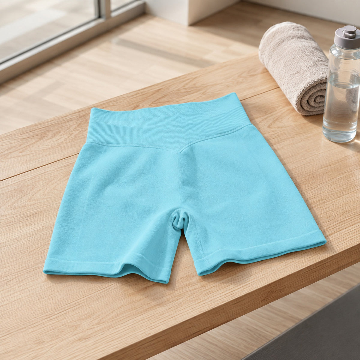 high waist running shorts - minimal lifestyle setting